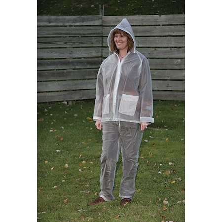 Boulder Creek Boulder Creek Clear Vinyl Three Piece Rain Suit Large 61103-CM
